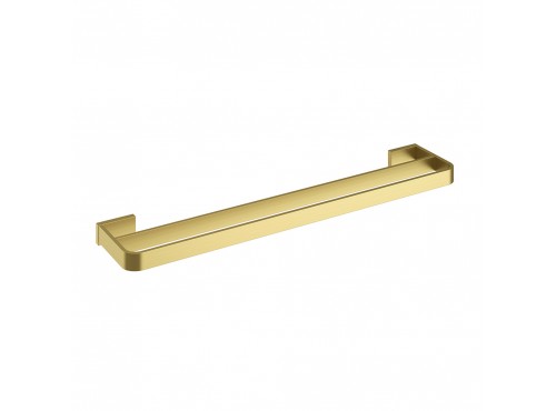 Pure Brushed Brass Double Towel Rail